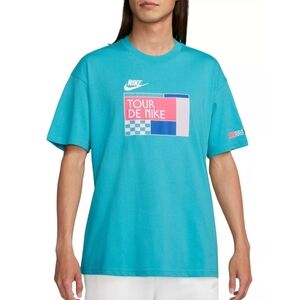 Nike Dusty Cactus Sportswear Tour De Graphic Loose Fit T-shirt Size Small